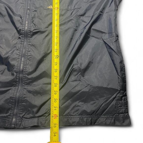 Vintage 90s Adidas Navy Windbreaker Embroidered White Logo Back Hit Sz XXL - Picture 7 of 7